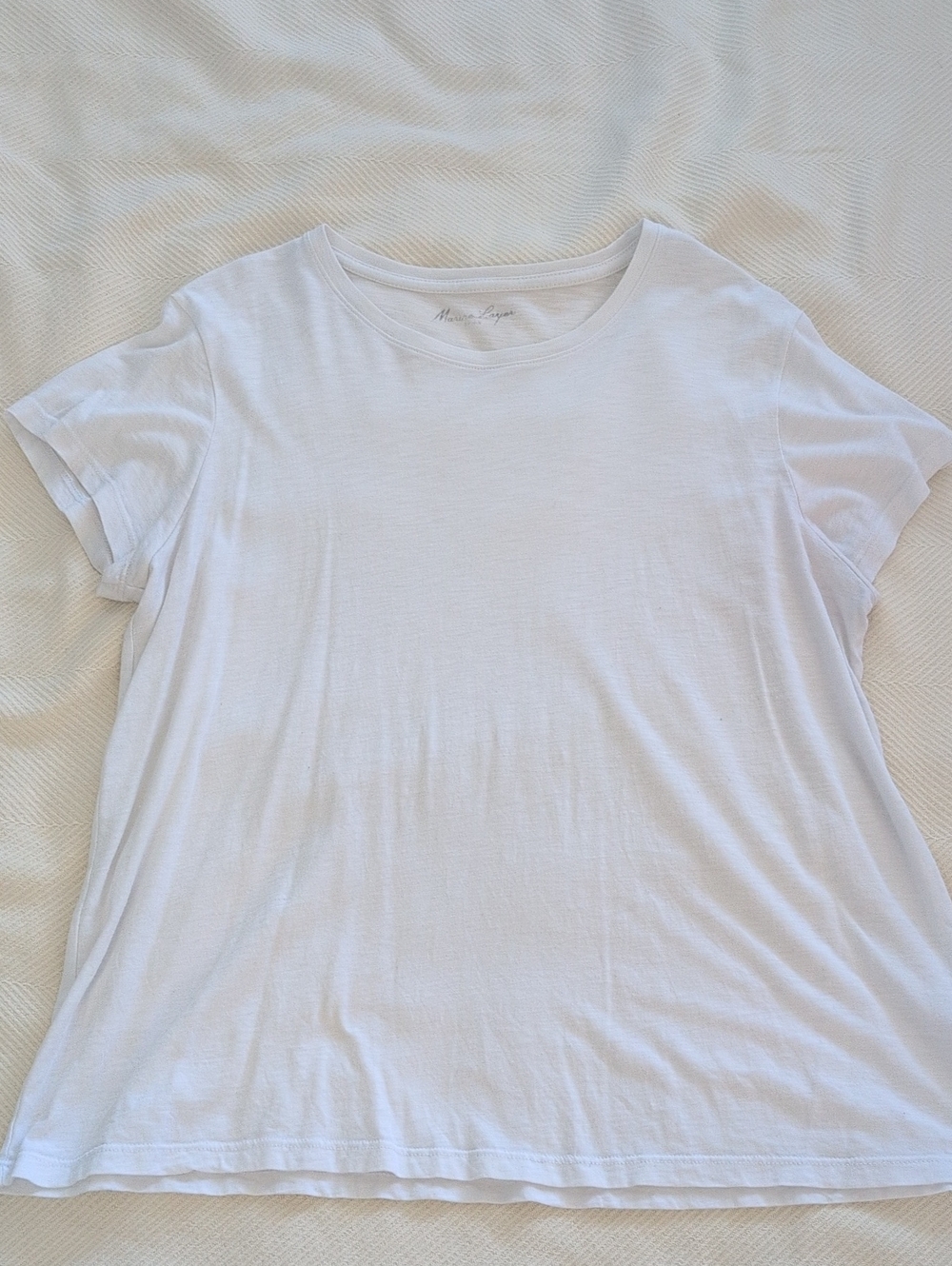 Marine Layer Swing Crew, White, Women's Large